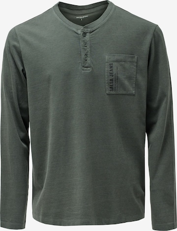 T-Shirt Salsa Jeans en vert : devant