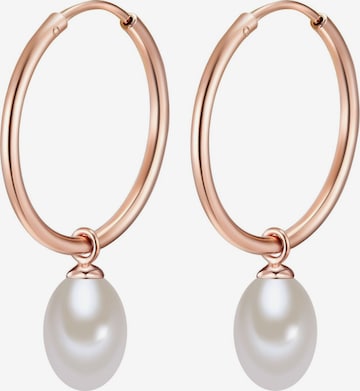 Valero Pearls Earrings in Gold: front