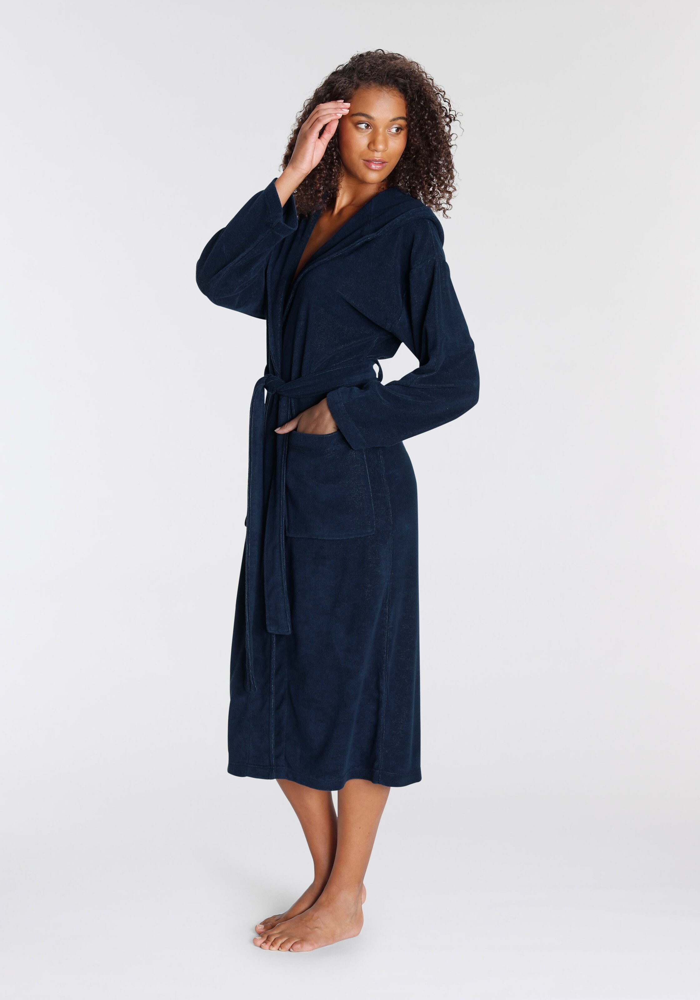 VIVANCE Badjas lang  'Dreams' in Blauw