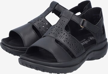 Rieker Strap Sandals '64865' in Black
