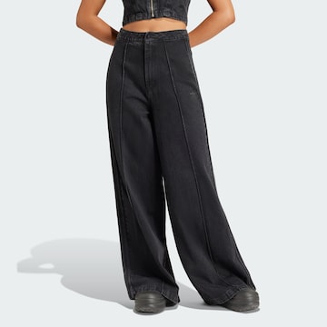 ADIDAS ORIGINALS Wide leg Jeans 'Fashion Montreal' i svart: framsida