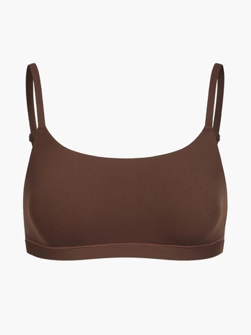 cfab (formerly creamy fabrics) Bralette Bra 'Scoop Bralette' in Brown: front
