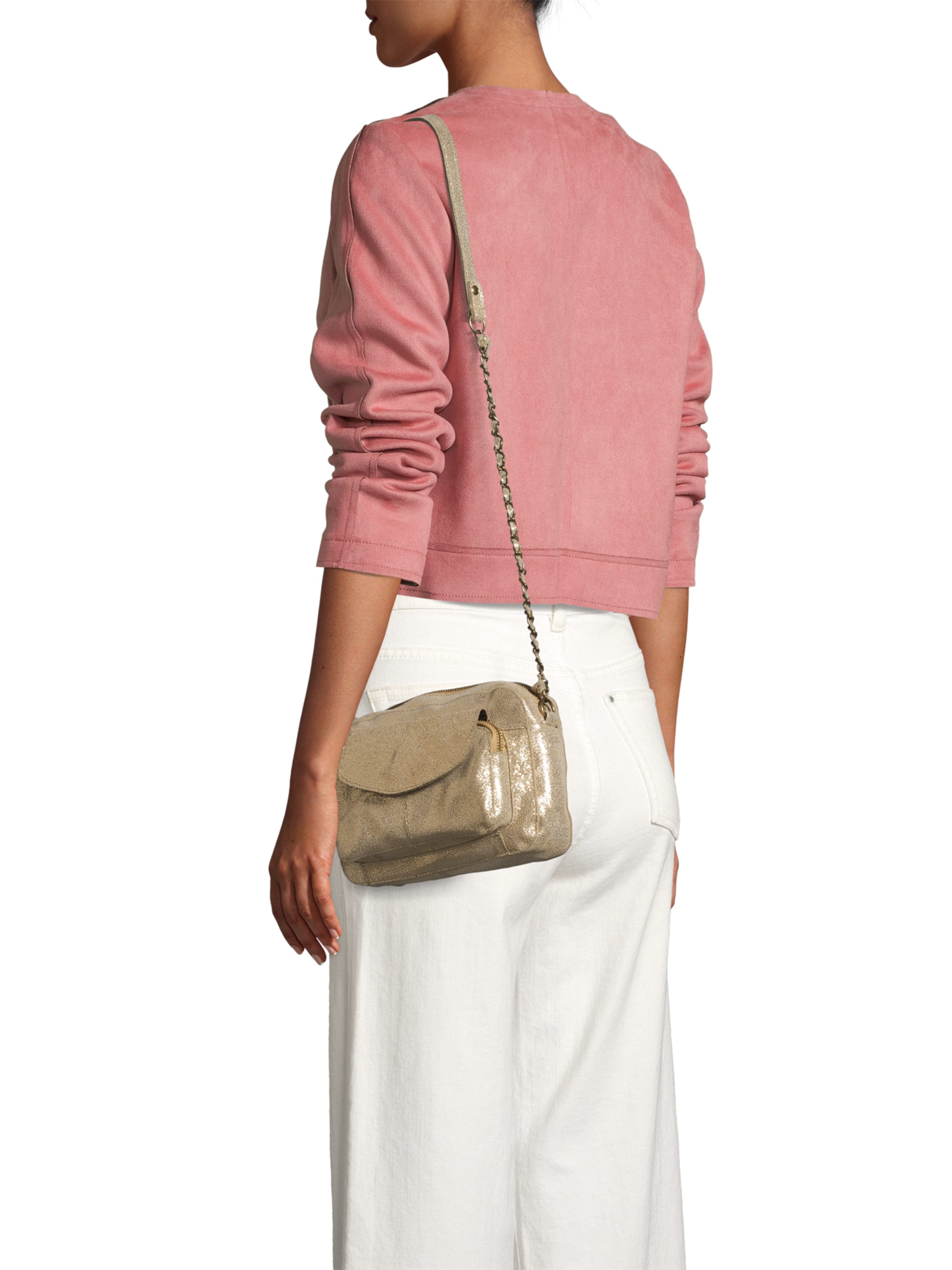 PIECES Axelremsväska 'Naina' i guld