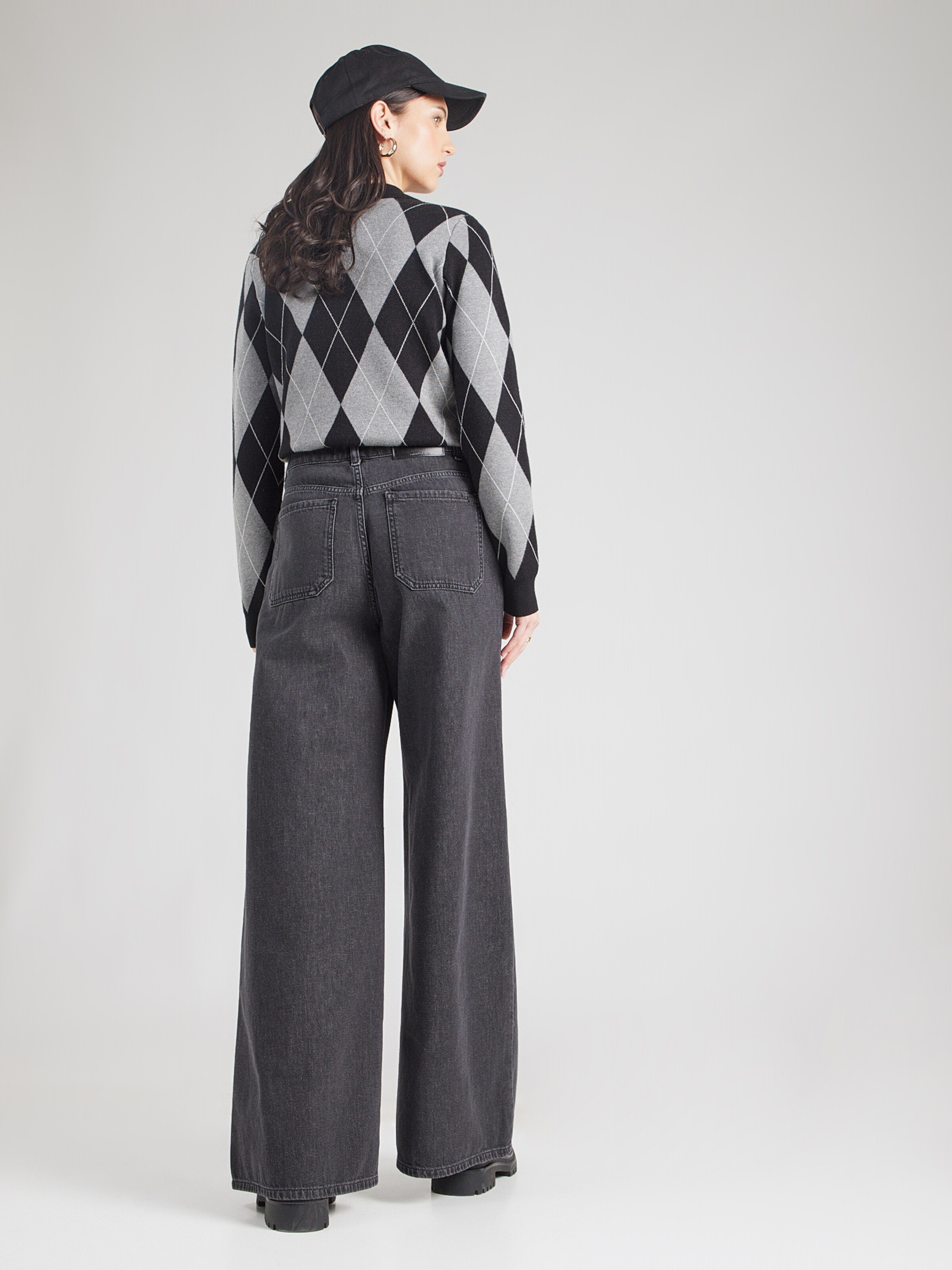 Weekend Max Mara Wide leg Jeans 'VEGA' pe Negru | ABOUT YOU