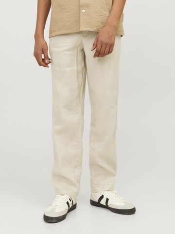 Jack & Jones Junior Loose fit Trousers in Beige: front