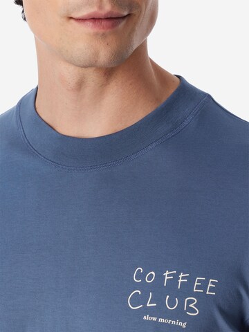 SCHIESSER Long Pajamas ' Modern Essentials ' in Blue