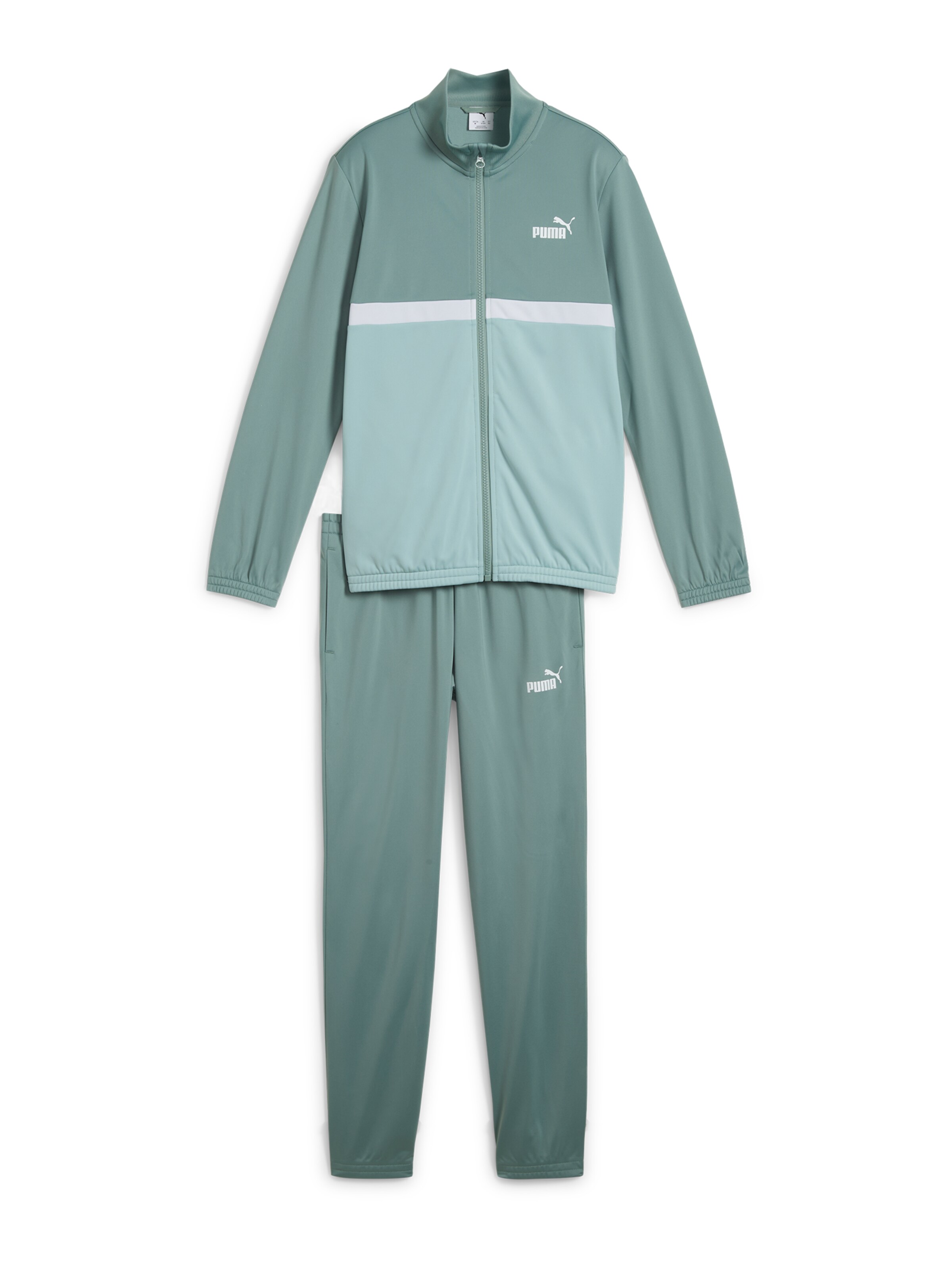 PUMA Облекло за бягане в зелено: отпред