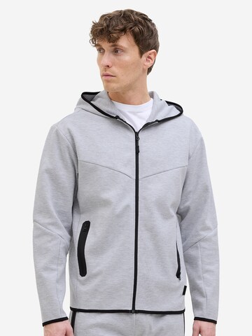 JACK & JONES Sweatjacke 'Fusion' in Grau