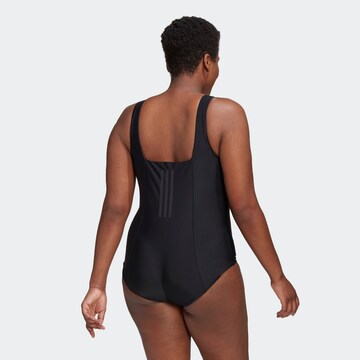 melns ADIDAS SPORTSWEAR Bandeau Kopējais sporta peldkostīms 'Iconisea'