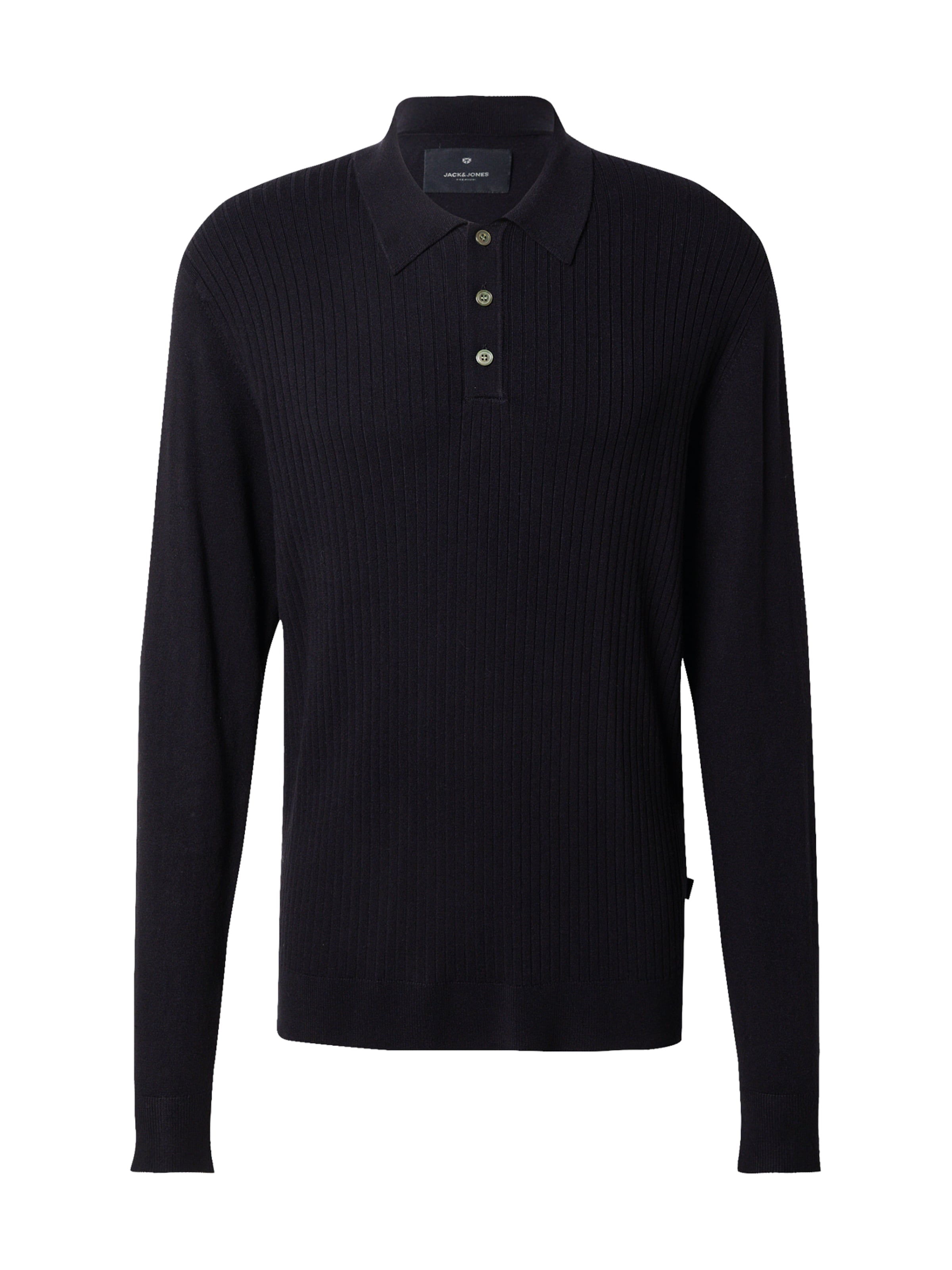 Jack & Jones Premium Sweater 'JPRBLAEDGAR' in Black: front