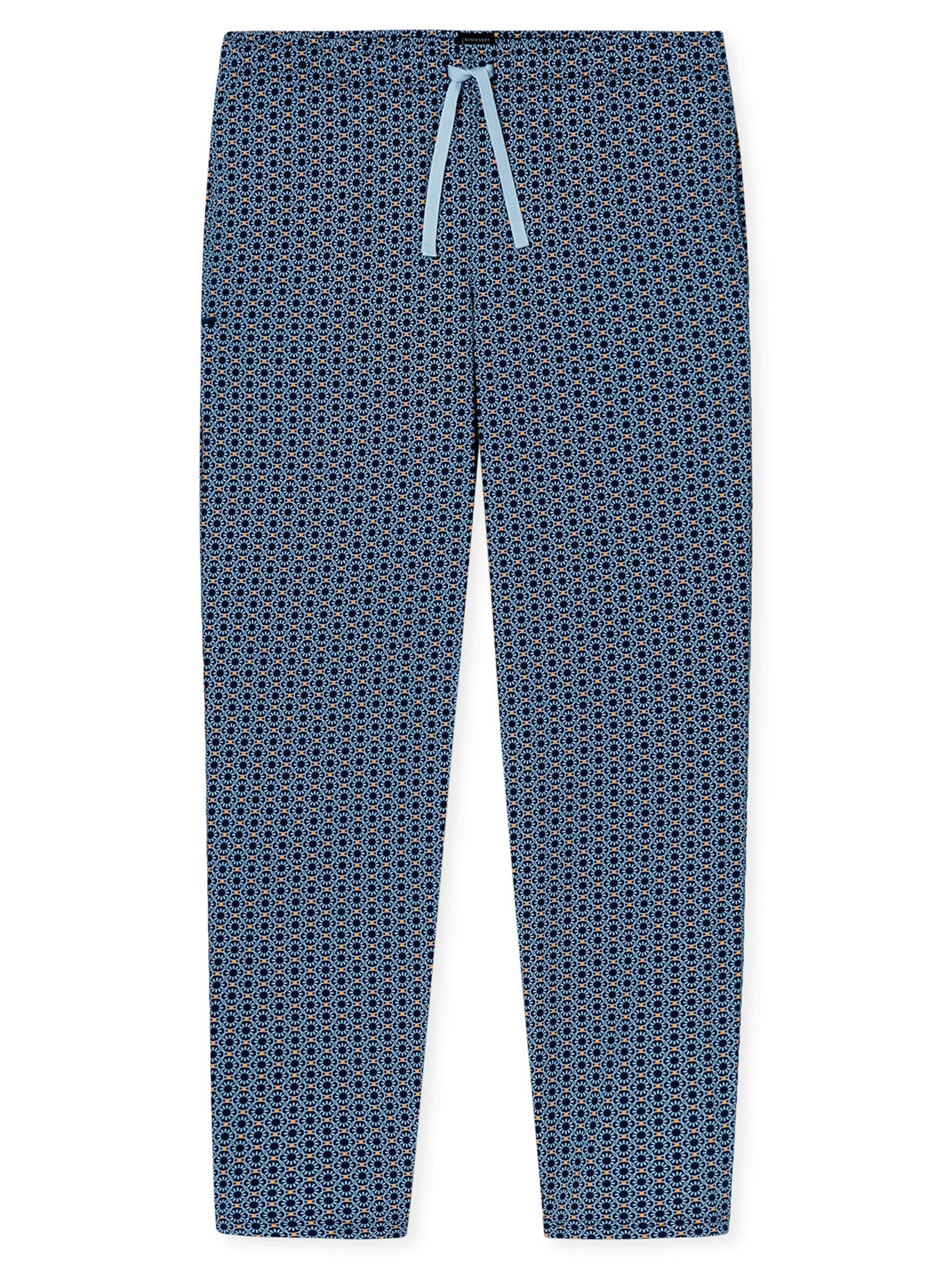 SCHIESSER Pajama Pants ' Mix Relax ' in Blue: front