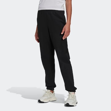 ADIDAS ORIGINALS Tapered Trousers in Black: front