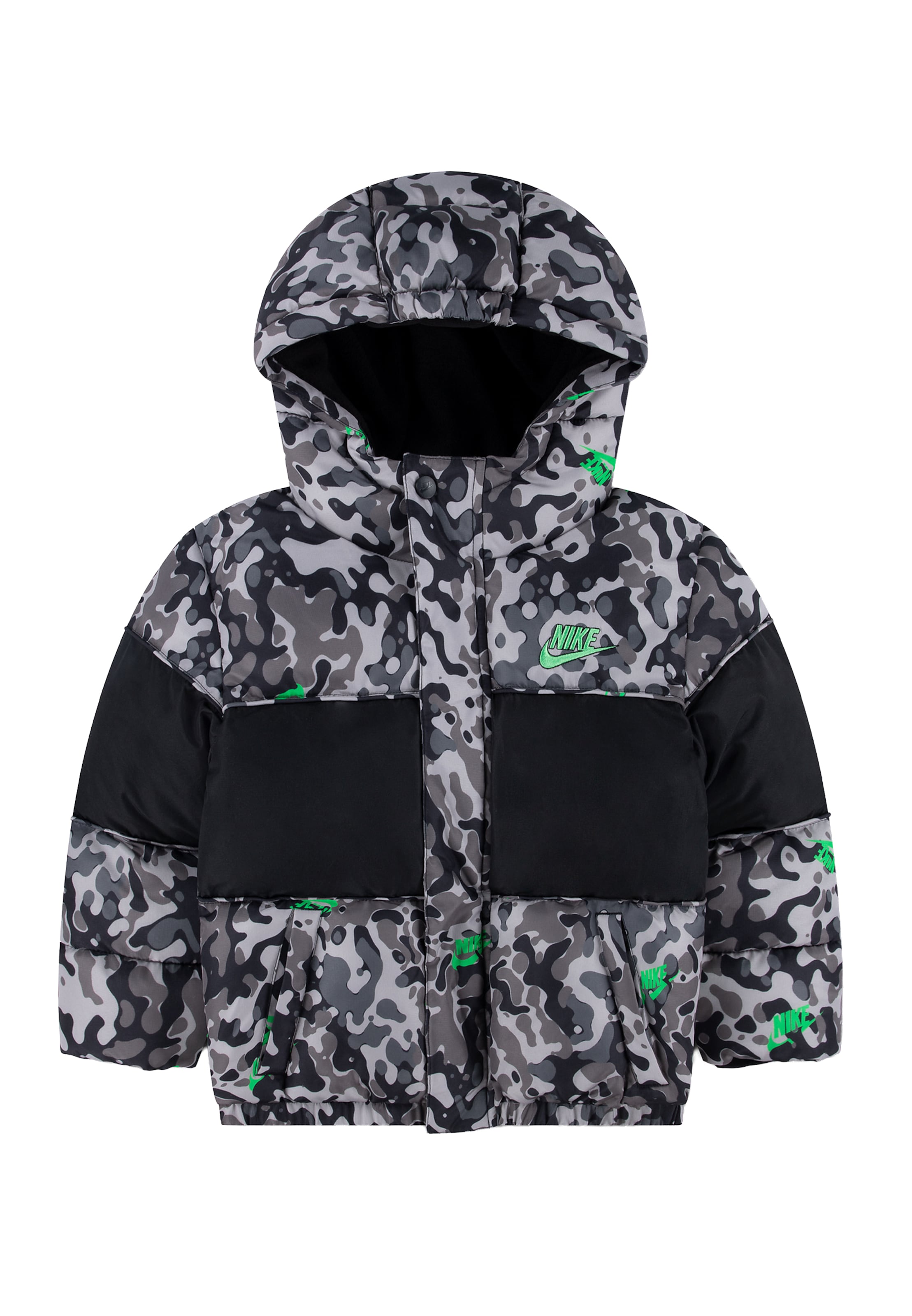 Geacă de iarnă de la Nike Sportswear pe gri: față
