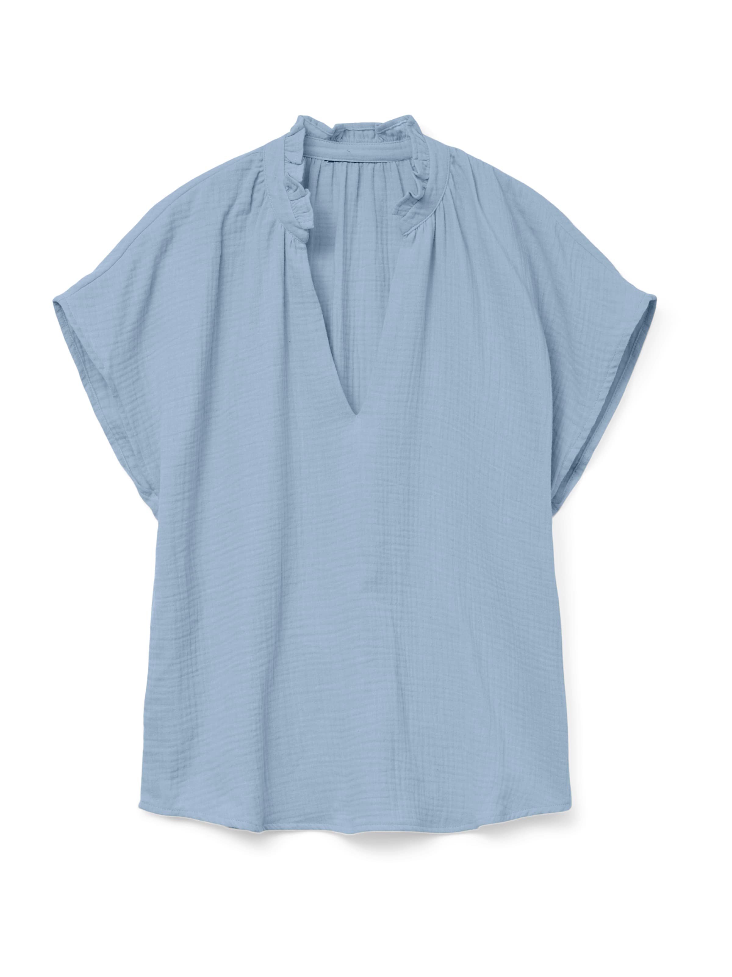 VERO MODA Blouse 'VMNATALI' in Blauw: voorkant