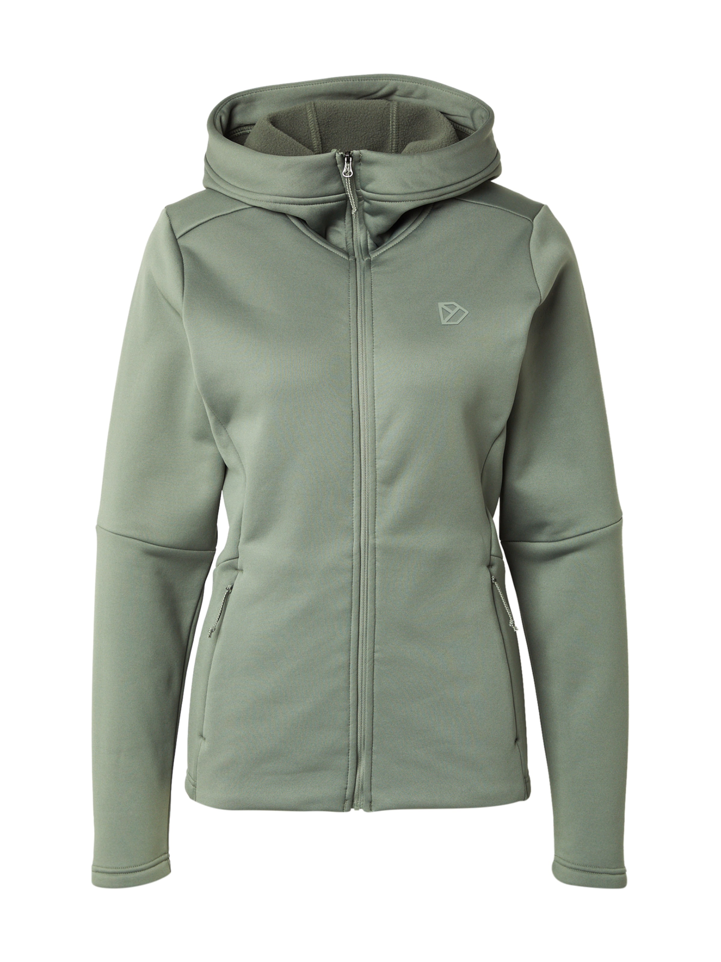 Didriksons Sportsweatjacka &#x27;ANNELI&#x27; i grön: framsida