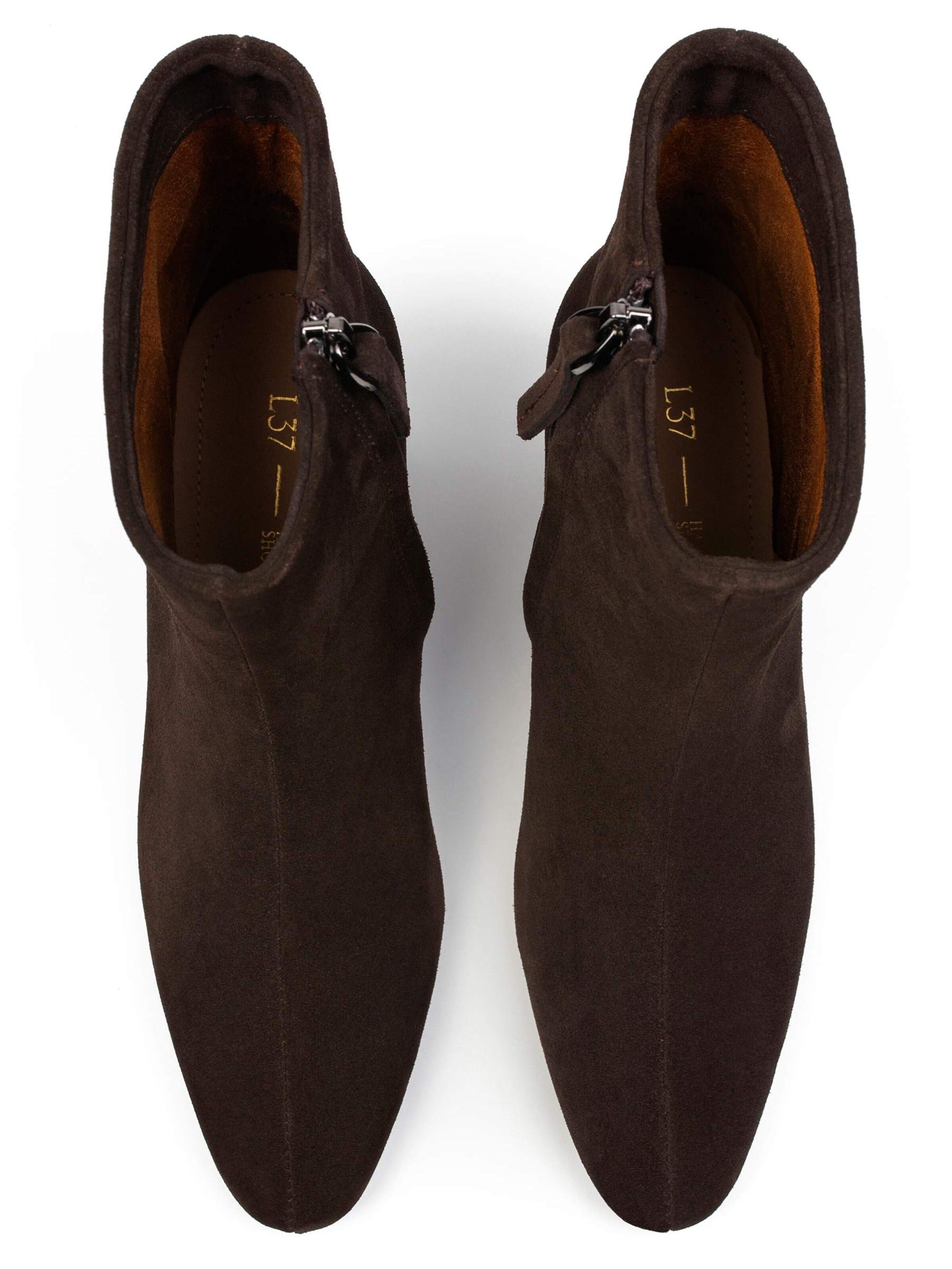 L37 HANDMADE SHOES - Botas pelo tornozelo 'JOVIAN MAGNETISM' em castanho