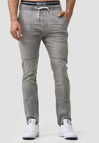 INDICODE JEANS Slim fit Pants 'Fabrizio' in Grey: front
