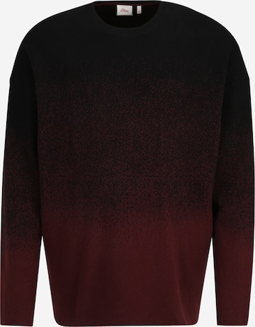 s.Oliver Men Big Sizes Sweater in Red: front