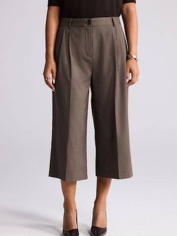 Next Zvonové kalhoty Kalhoty s puky – hnědá: přední strana