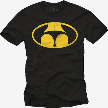 MAKAYA Shirt 'Buttman' in Black: front