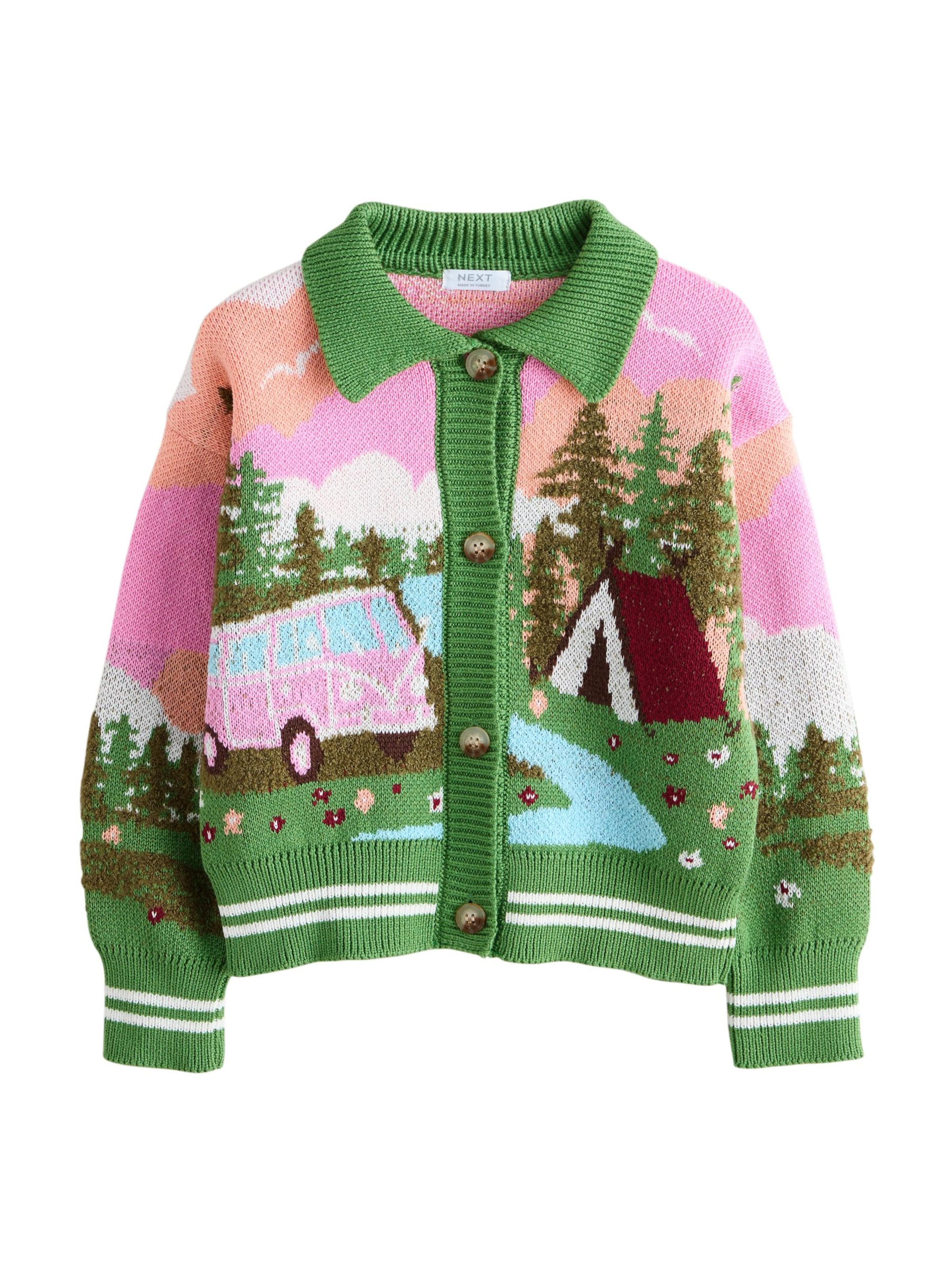 Next Gebreid vest in Gemengde kleuren: voorkant