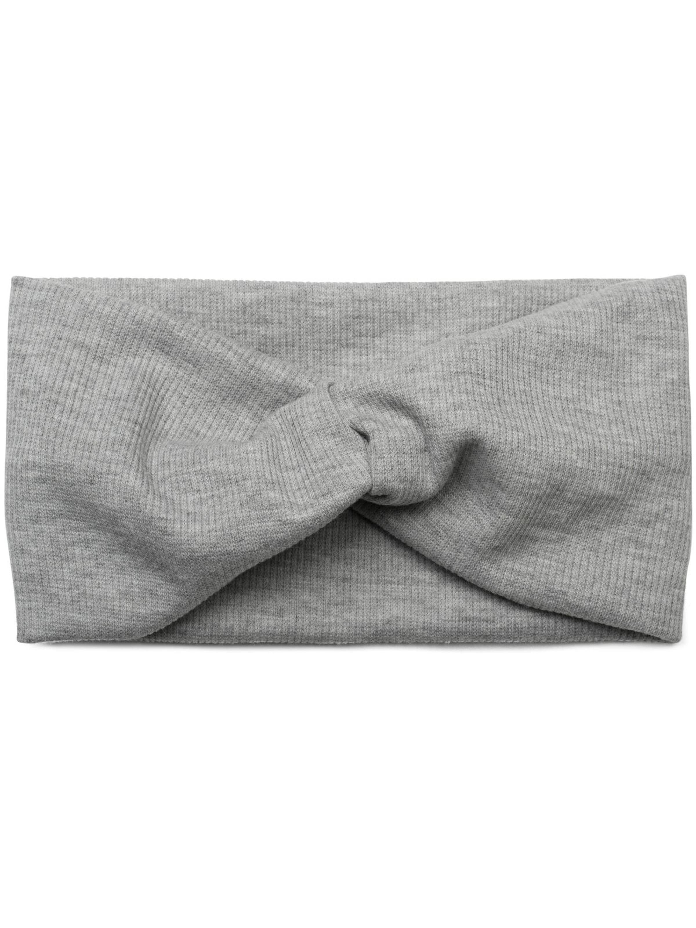 styleBREAKER Haarschmuck 'Feinripp Haarband gedreht'‌‌‌‌‌‌‌‌‌‌ in Grau: Vorderseite