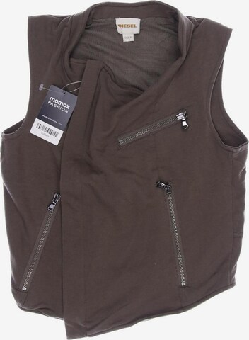 DIESEL Vest in XS in Brown: front