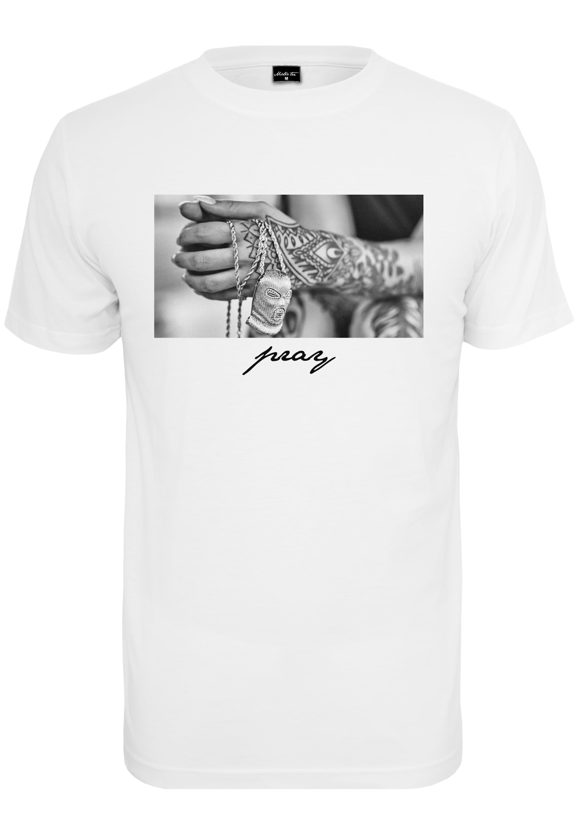 MT Men Shirt 'Pray 2.0' in White: front