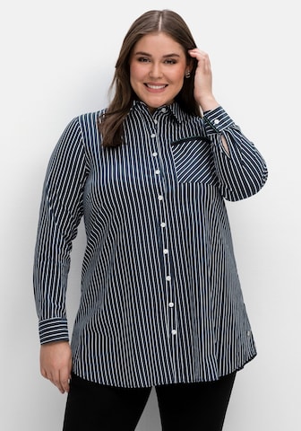 SHEEGO Blouse in Blauw: voorkant