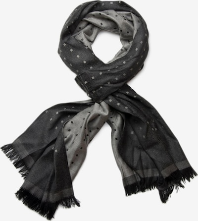 styleBREAKER Schal 'Edler Schal mit Quadratischem Muster' in One Size in schwarz, Produktansicht