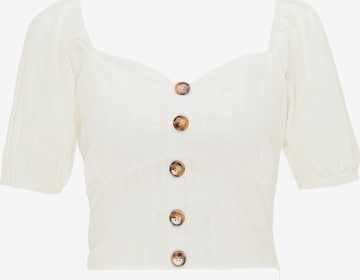 MYMO - Blusa en blanco: frente