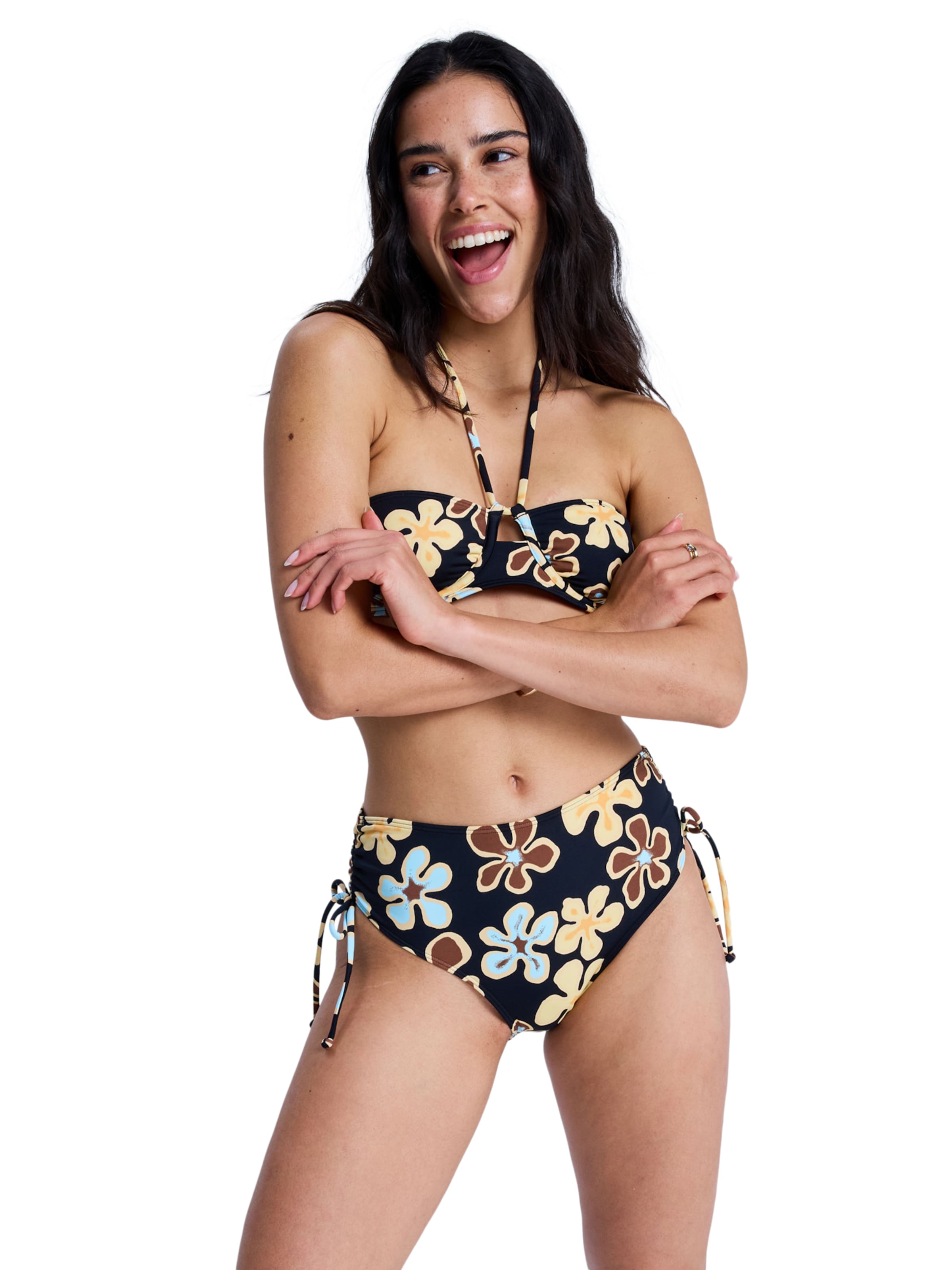 ROXY Bikini Bottoms 'Nostalgic Feel' in Blue: front