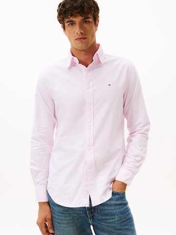 TOMMY HILFIGER Regular Fit Hemd 'Heritage' in Pink: Vorderseite
