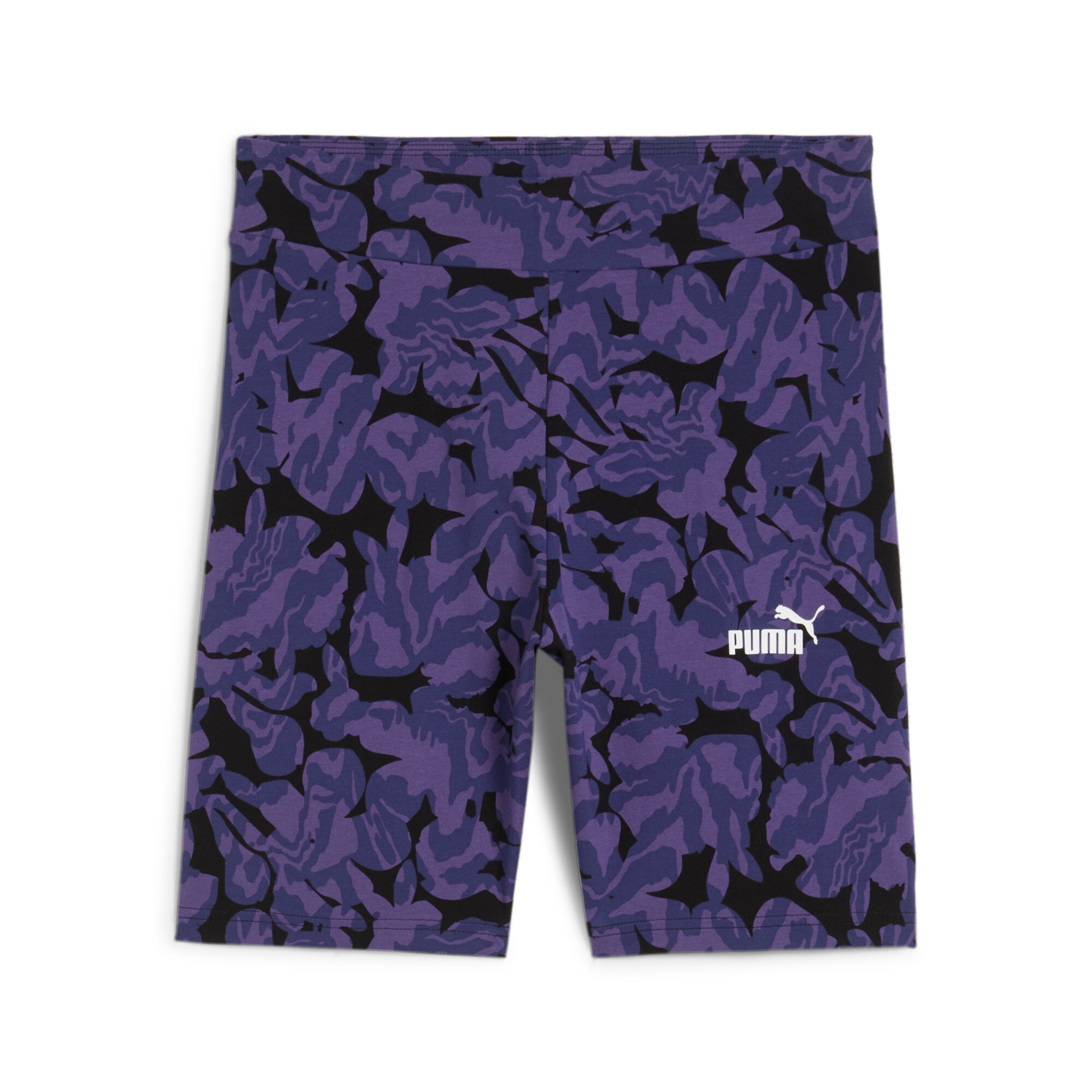 PUMA Skinny Sportshorts 'Ess Nature 2.0' in Schwarz: Vorderseite