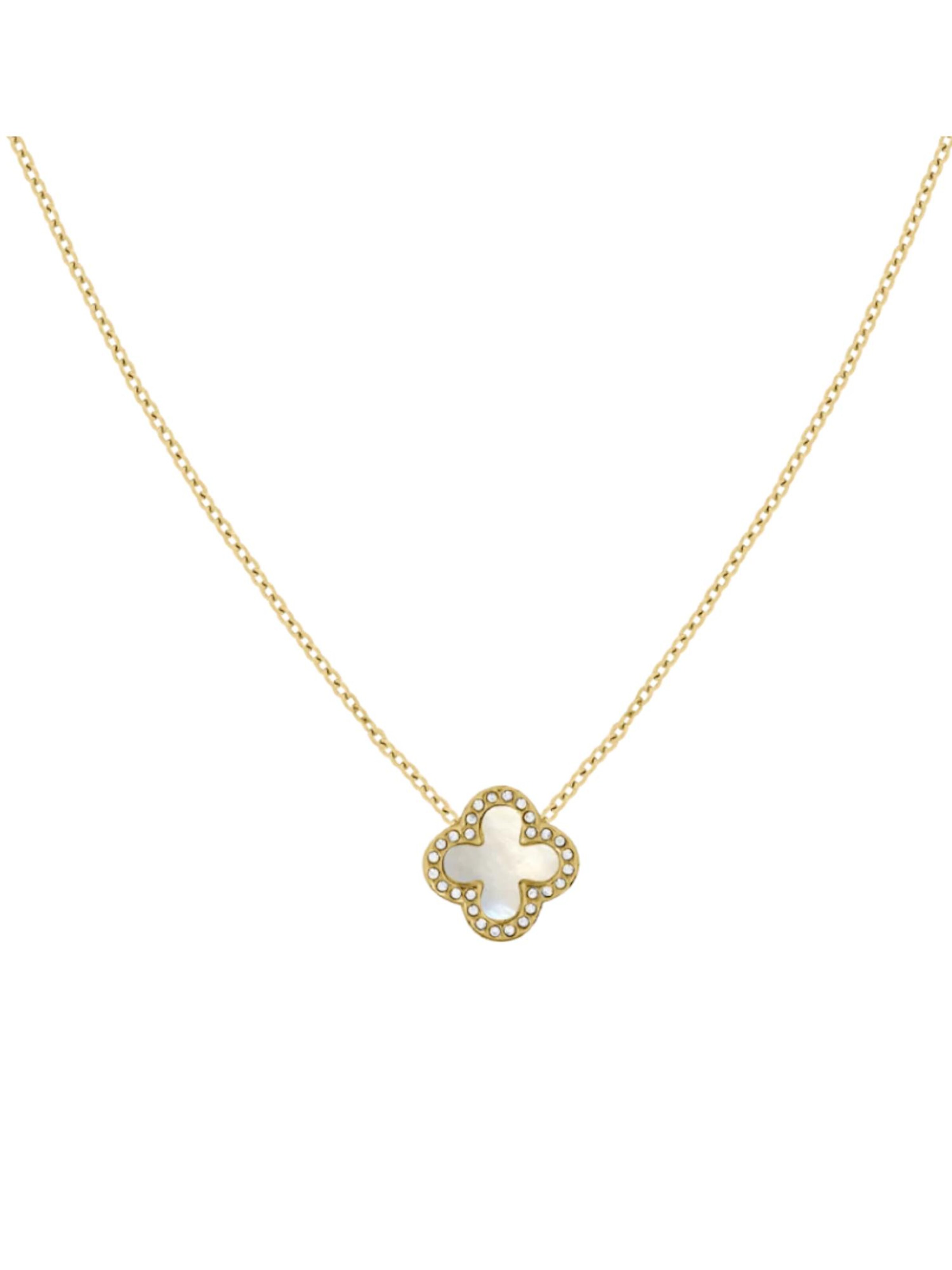 Cala Rose Kette 'CLOVER SHINE'‌‌‌‌‌‌‌‌‌ in Gold: Vorderseite