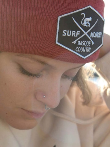 Surf Monkey Mütze in Rot