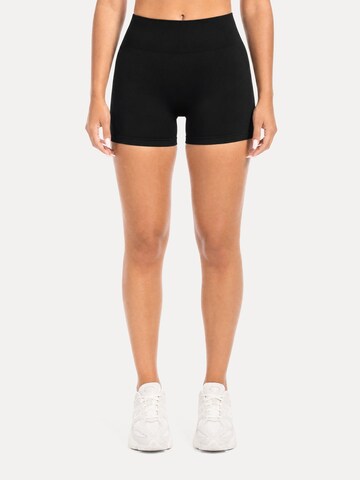 Coupe slim Leggings ' Priska ' Smilodox en noir : devant