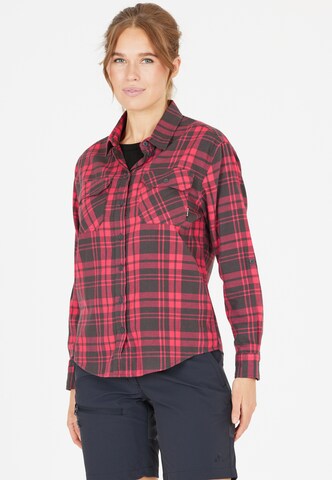 Whistler Athletic button up shirt 'Taurus' in Red: front