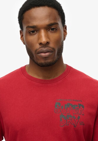 T-Shirt 'Movie' Superdry en rouge