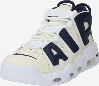 Nike Sportswear Високи маратонки 'Air More Uptempo' в нощно синьо / бяло / бял памук, Преглед на продукта