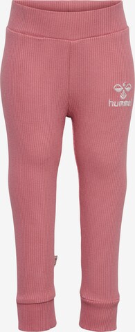 Hummel Regular Leggings in Pink: front