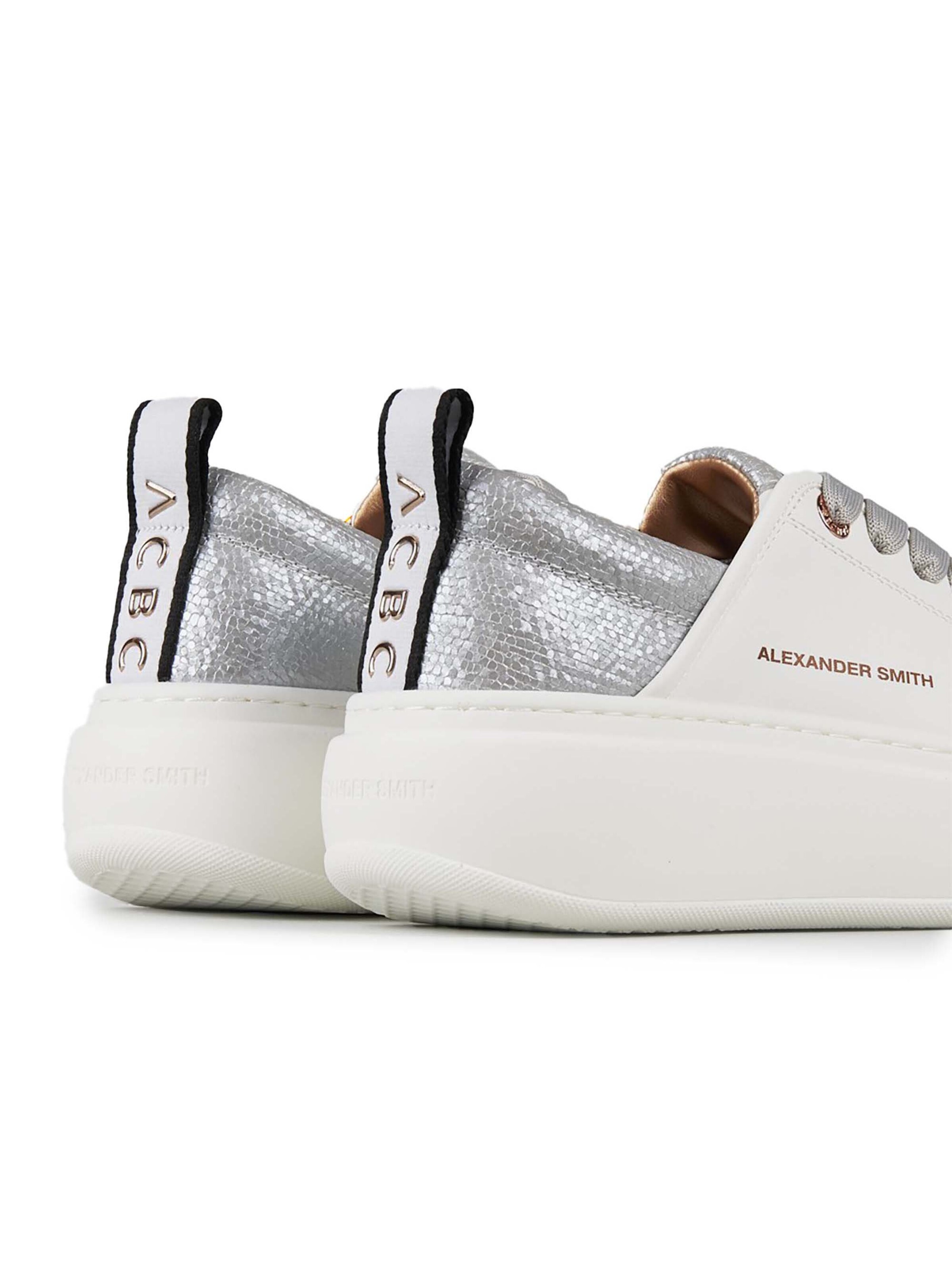 Alexander Smith Platform trainers in White