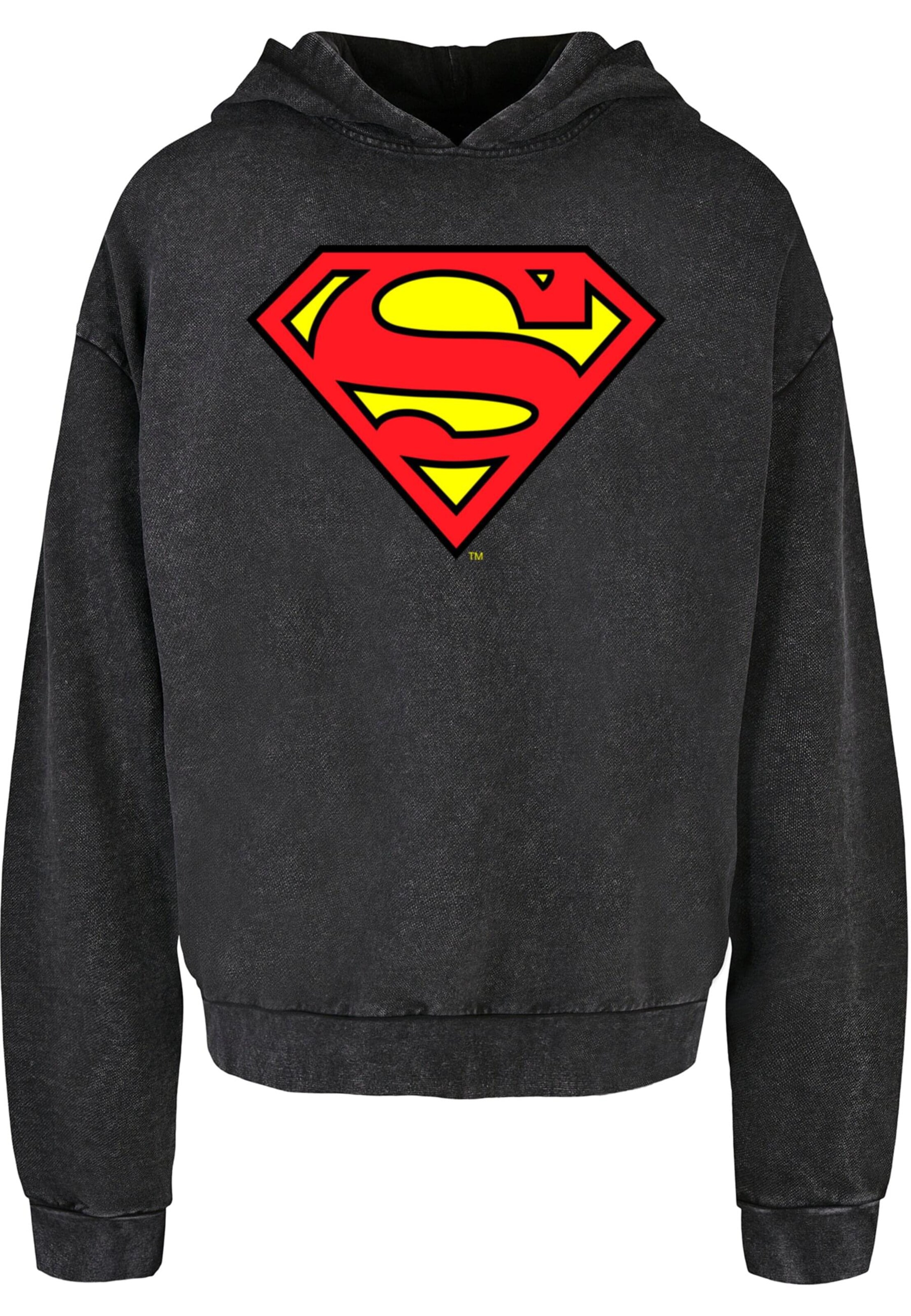 Sweat-shirt 'Superman Shield' ABSOLUTE CULT en noir : devant