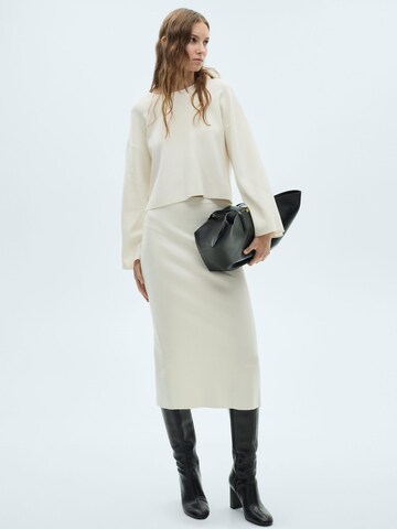 MANGO Oversized trui 'BABUINO' in Beige