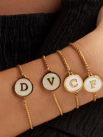 Bracelet 'Alphabet' Luxenter en or