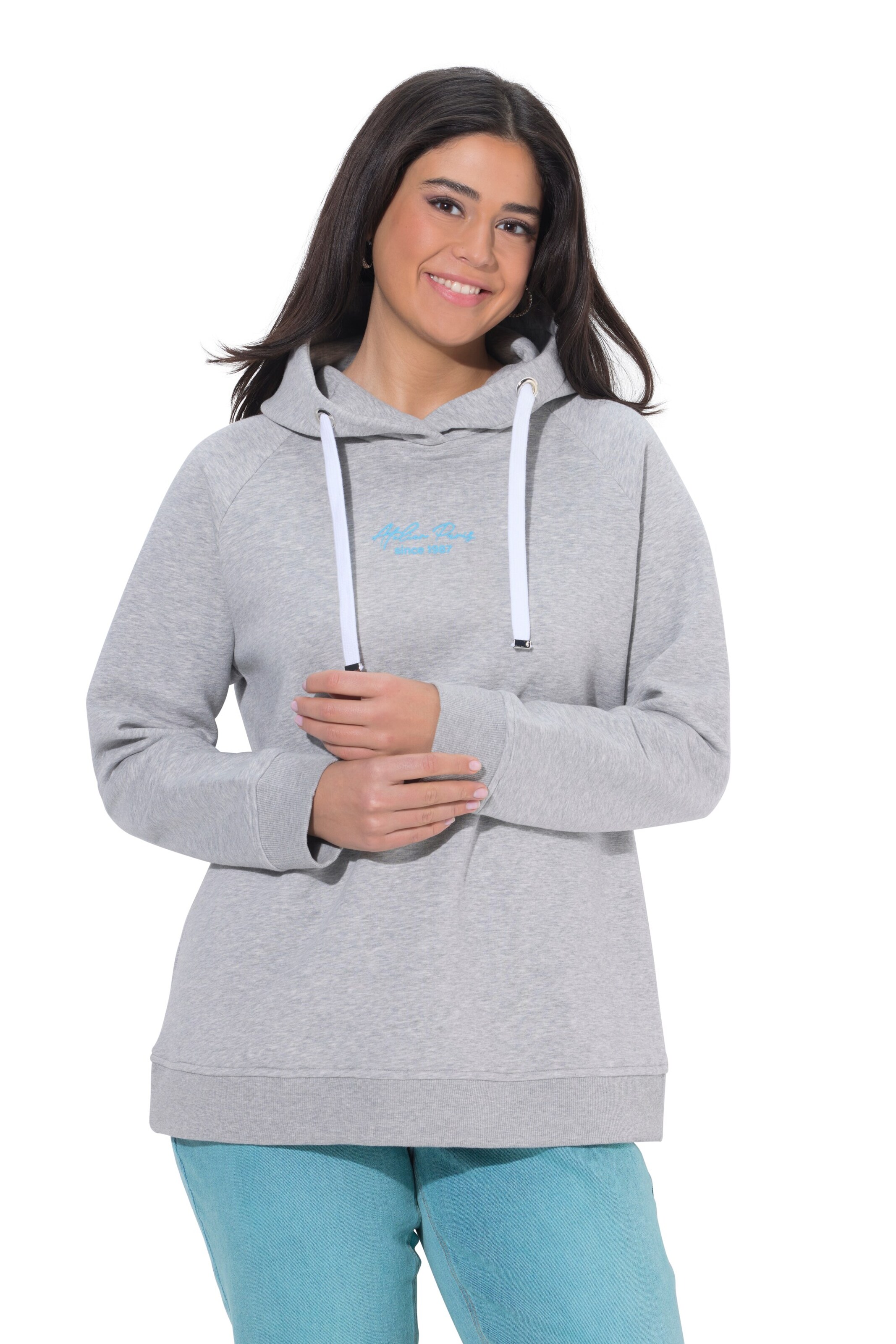 Ulla Popken Sweatshirt in Grey: front