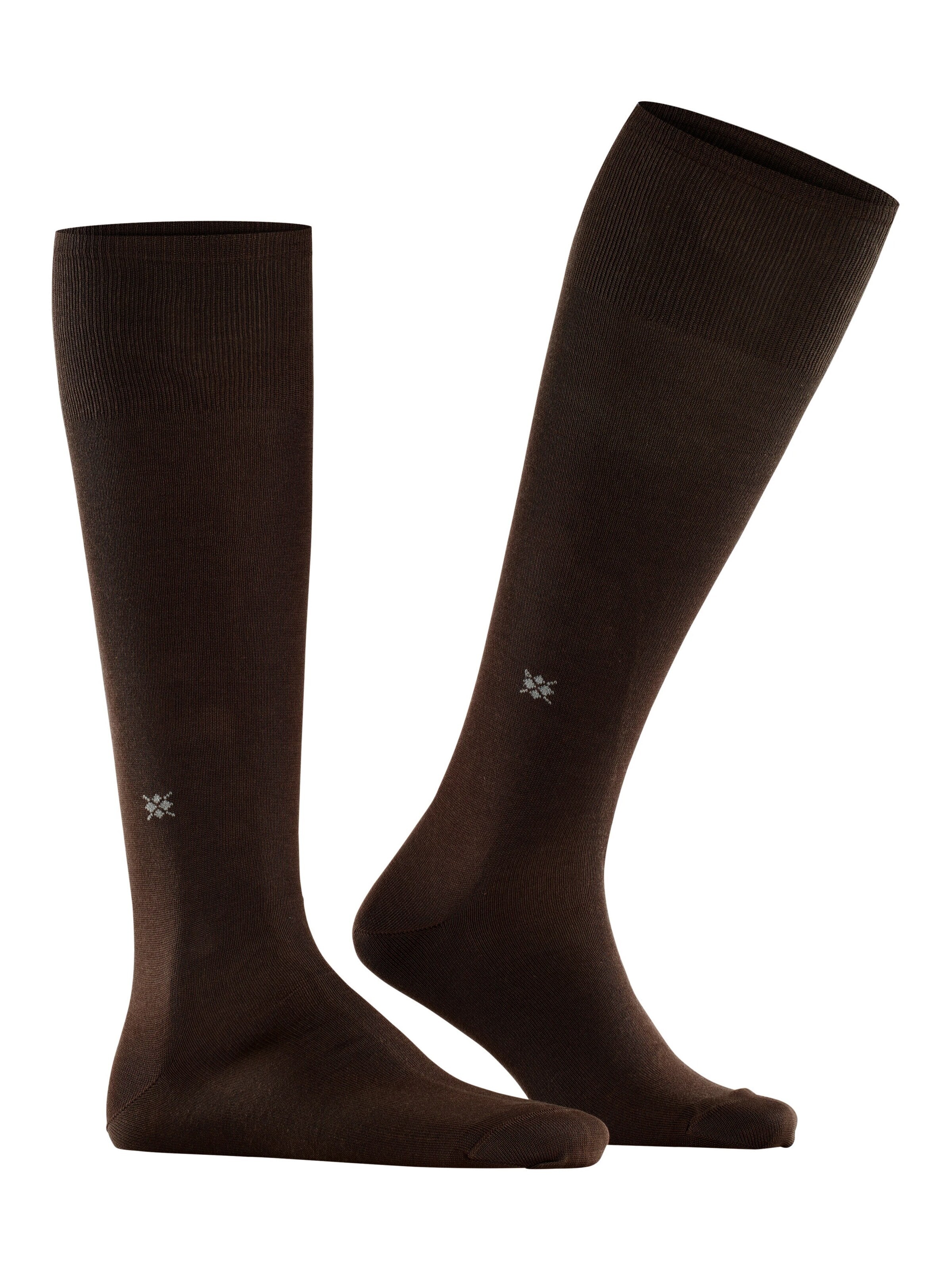 BURLINGTON Knee High Socks 'Dublin' in Brown