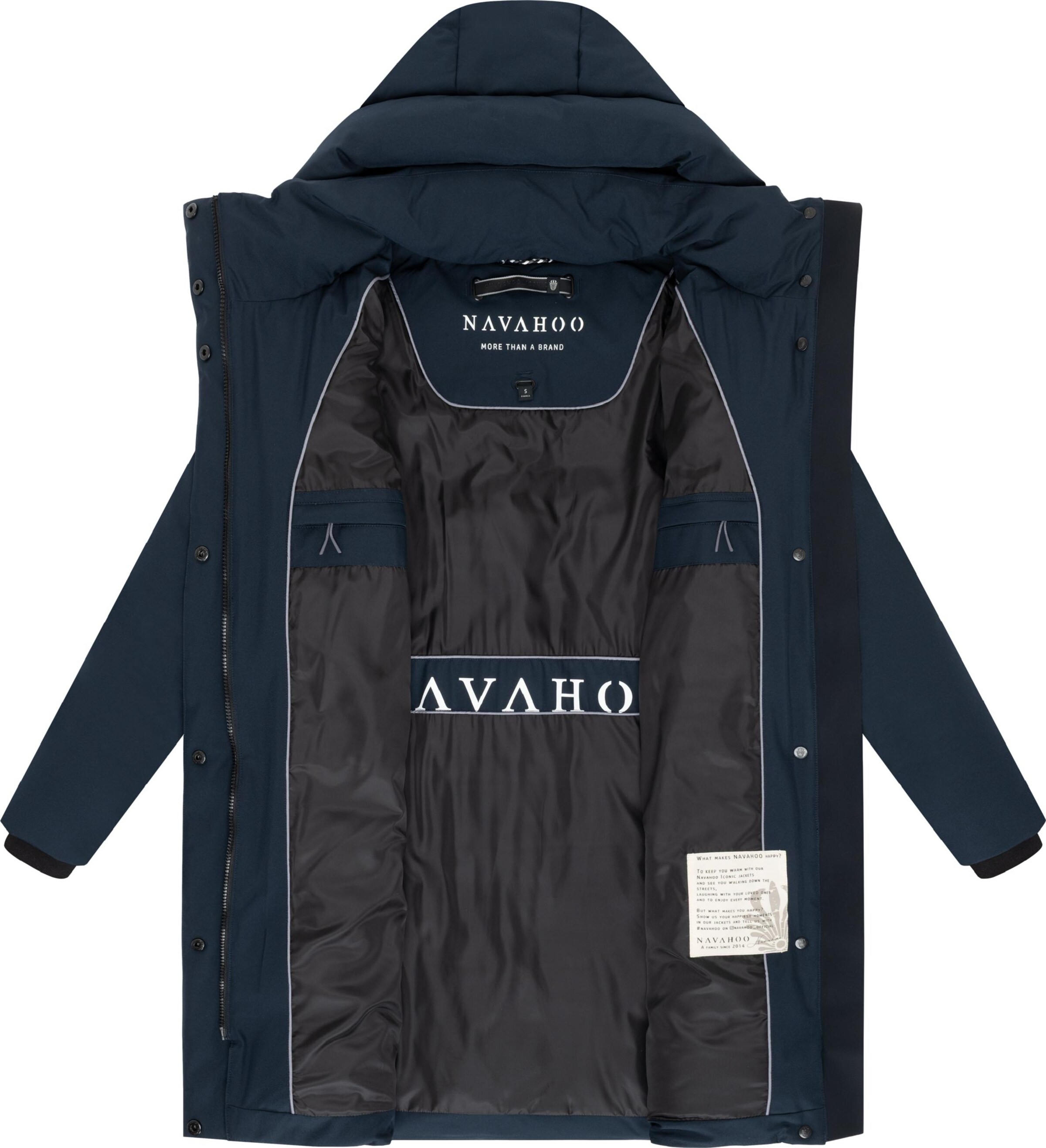 NAVAHOO Wintermantel 'Gipfelspass XIV' in Blau