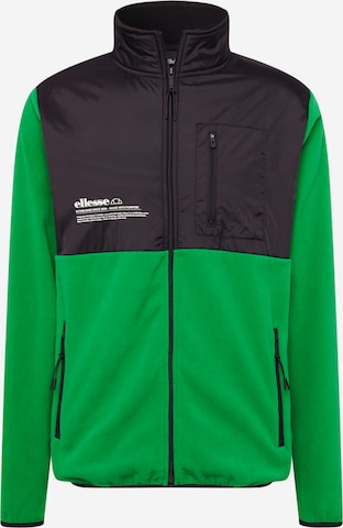 ELLESSE Fleece Jacket 'Solarolo' in Green: front