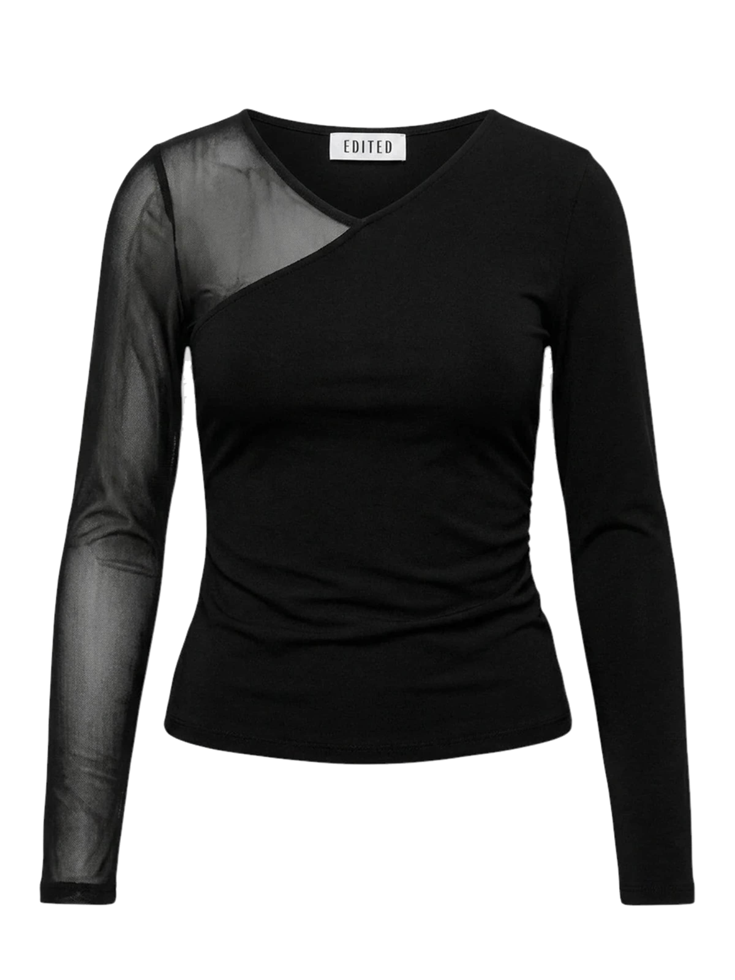 T-shirt 'Lacie' EDITED en noir : devant